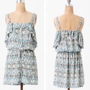 ANTHROPOLOGIE Lilka Ikat Dress Size Small